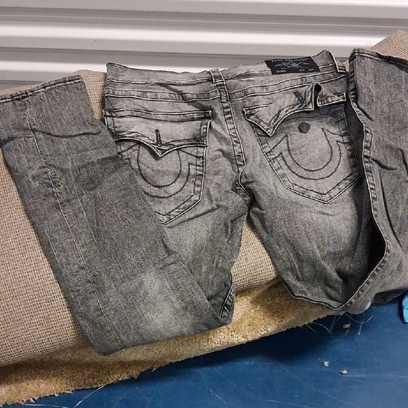 True Religion Gray Skinny Jeans for Men - Picture 1 of 8